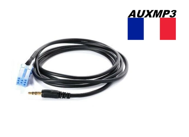 Câble Adaptateur Mini-ISO Vers Jack 3.5mm Pour Alfa Romeo 147 (Phase 1, 2002) - 1.5m, Neuf