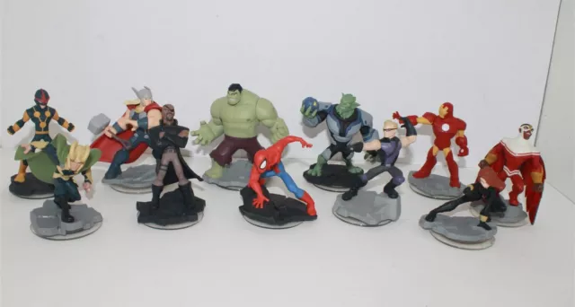 Disney Infinity 2.0 Marvel Super Heroes Character Figure Bundle X11