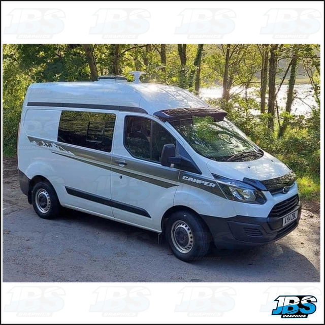 Transit Custom 2014 Graphics TRANSIT CUSTOM LWB Camper Mountains Side Graphics Vinyl Decals KIT £90. ...