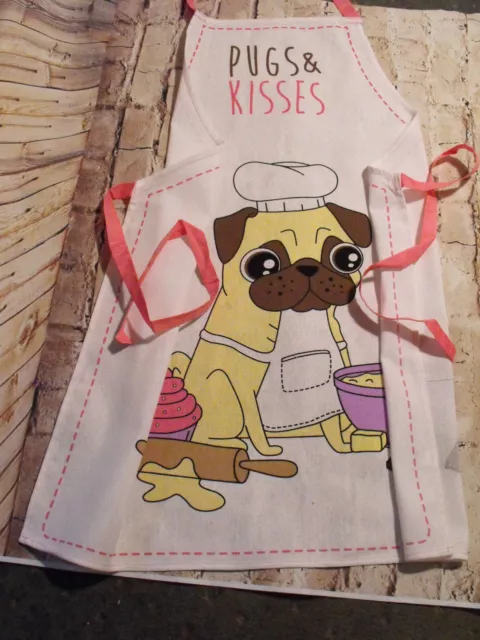 DELANTAL PUG Damas Hombres Delantal PUG Regalo Delantales Chefs Cocina Novedad Divertido PUG REGALO