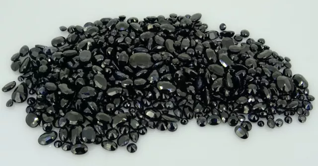 mixed lot of natural Black Sapphires 146.04ct natural loose gemstones