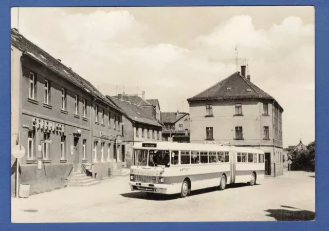 Zwickau 1974, OT Niederplanitz, Sparkasse und Ikarus Wilhelm-Stolle-Platz