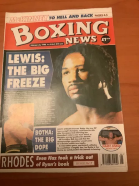 Boxing News 2 Feb  96 Volume 52 No 5 Magazine