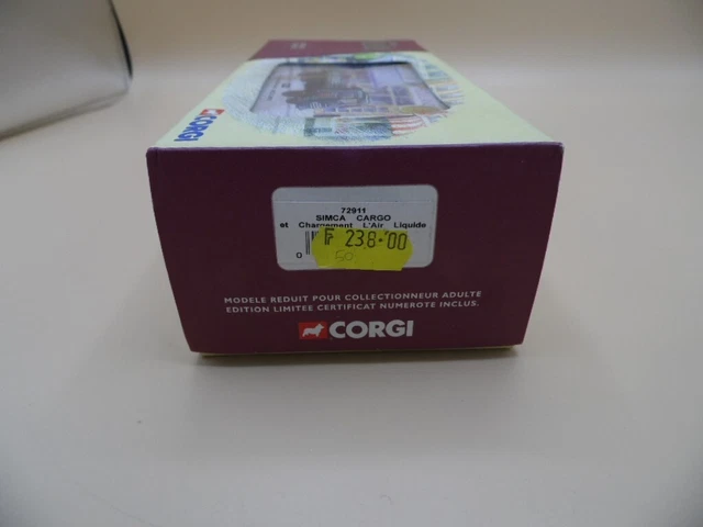 CORGI HERITAGE 72911. 1/50 Simca Cargo Liquid Air Loading FRENCH MINT IN BOX 3