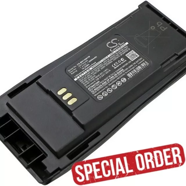 Battery For MOTOROLA CP160,CP170,CP180,CP200,CP200D,CP200XLS,CP250,CP340 2600mAh