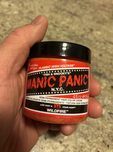 Manic Panic Vegan Semi Permanent Hair Dye Color Cream 118 mL - Wild Fire Orange