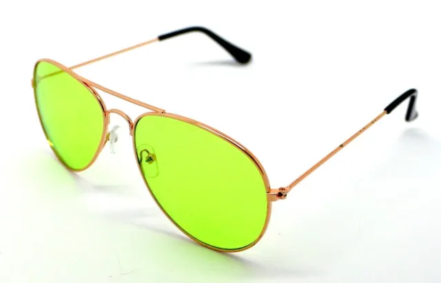 Gafas de Sol Aviador Hombre Mujer Sunglasses UV400 Espejo Verde
