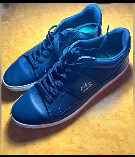 Lacoste Europa Blue and Green Sneakers Sz 7.5