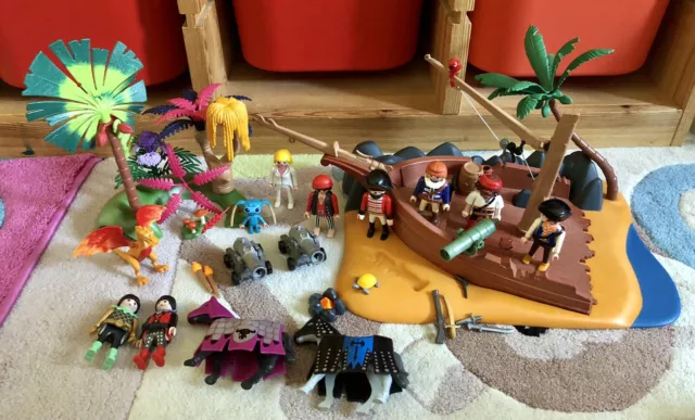 playmobil figuren sammlung konvolut Piraten Insel Ritter