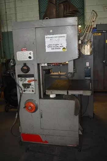 16" x 10" AMADA "V400" VERTICAL BAND SAW w/BLADE WELDER & GRINDER- #30023