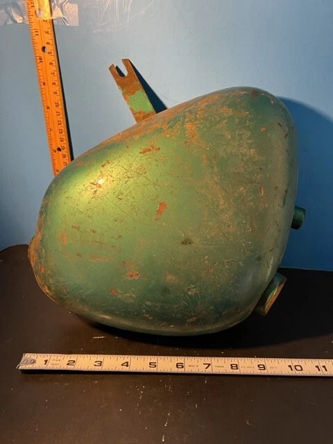 Vintage Original Paint Triumph Motorcycle Oil Tank. No Dents. British. Barn Find