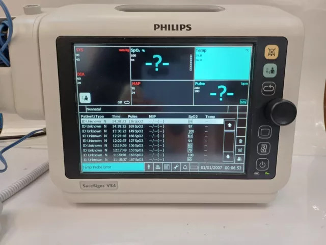 Philips SureSigns VS4 Patient Monito with SpO2 and NIBP Options