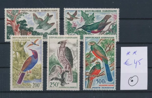 LR51582 Gabon airmail birds animals fine lot MNH cv 45 EUR