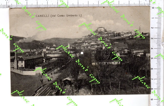 Cs607) Canelli Corso Umberto 1 1910 Fotocartolina Asti Piemonte