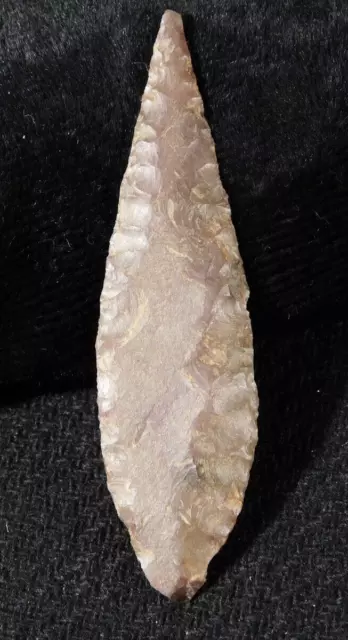 Ancient Pointed Base Lanceolate Form Arrowhead or Flint Artifact Niger 8.39