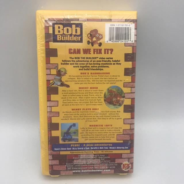 Bob The Builder Can We Fix It Vhs 2001 £1064 Picclick Uk 