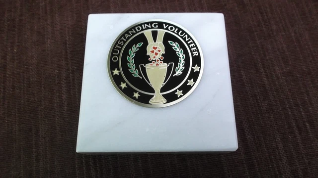 outstanding volunteer paperweight marble award metal insert personalized outstanding volunteer paperweight marble award metal insert personalized