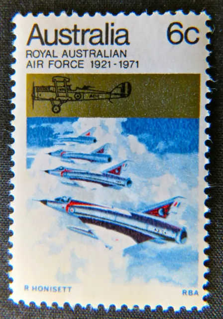 1971 Australian Stamps - 50th Anniversary of Royal Aust Airforce - Single MNH