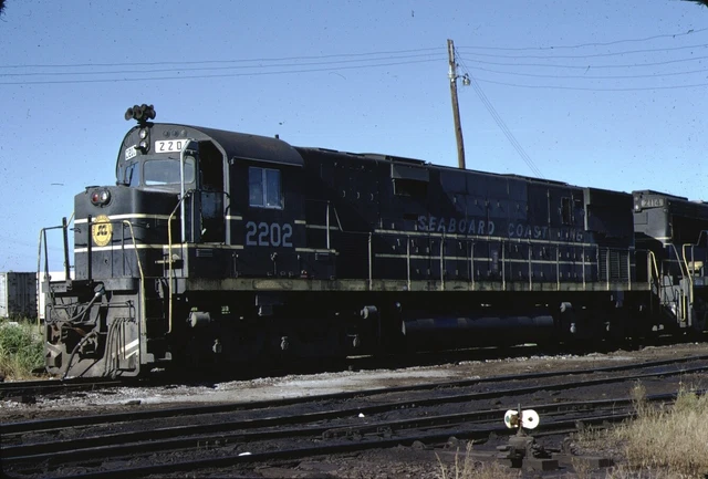 SCL Seaboard Coast Line Alco C628 Kodachrome original Kodak Slide
