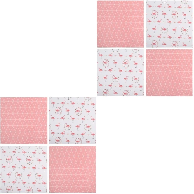 8 Pcs Quilting Material Cotton Fabric Patchwork Squares Floral Child Manual The