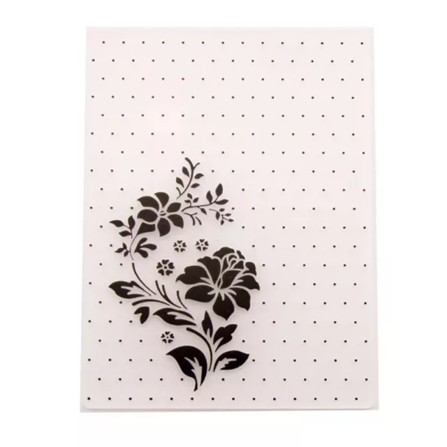 Plastic Embossing Folder DIY Craft Template Mold Stamp Stencils Making Flowers