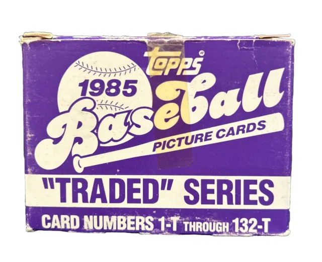 1985 Topps Traded Baseball Complete Set (132)