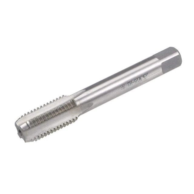 Taraud Machine Métrique Gauche M12 Pas 1.25 H2 4 Flûtes - Acier Rapide HSS