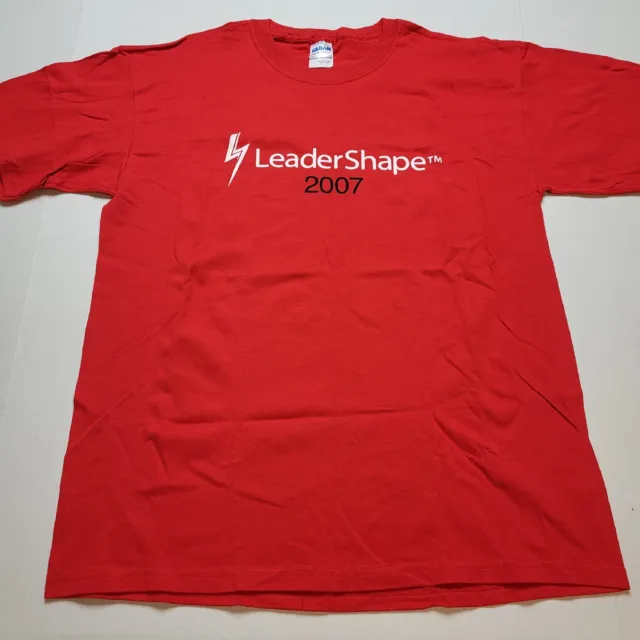 Temple University Leader Shape 2007 T-Shirt Mens L Red Student E2