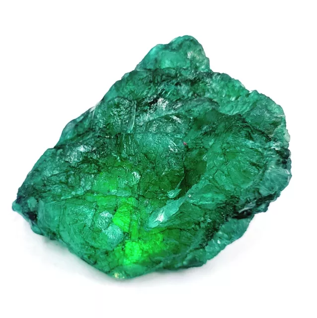Excellent Green Emerald Raw 287 Ct EGL Certified Uncut Rough Loose Gemstone AKM