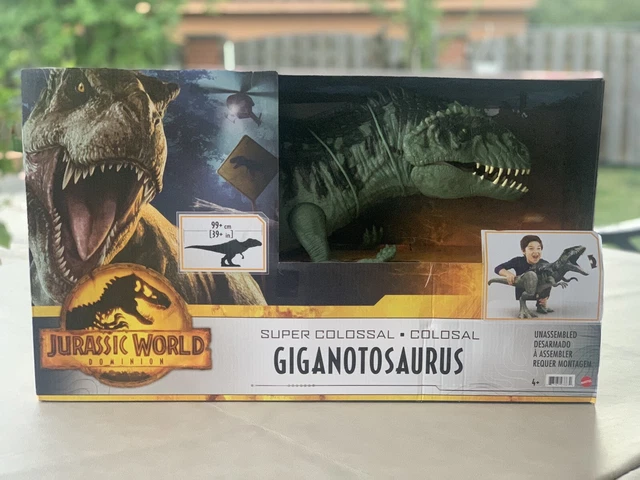 Figurine Jurassic World Super Colossal – Dino De 94 Cm Avec Trappe Ventrale – Gobe 20 Mini-figurines – Dès 4 Ans