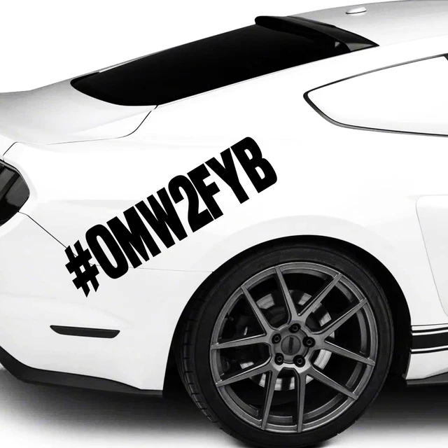 OMWTFYB DIECUT Vinyl Window Decal Sticker Car Truck SUV JDM 10.00