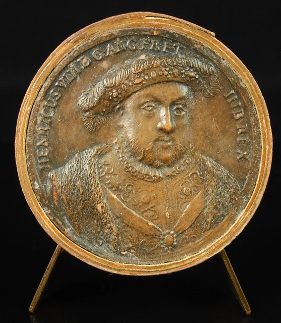 Médaille Rare Grande-Bretagne Roi Charles II Années 1680 - Bronze, 49,97g, 45mm, état UNC, Référence Forrer