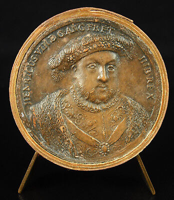 Medalla Henri VIII Rey Inglaterra Y Hib Ap Jean Dassier Siglo de