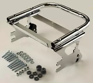 Ultima Chrome Quick-Detach Tour Box Mount Kit for Harley 1999-2008 OEM 53276-04