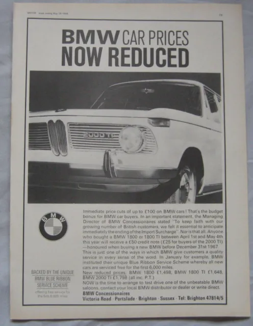 1966 BMW Original advert No.3