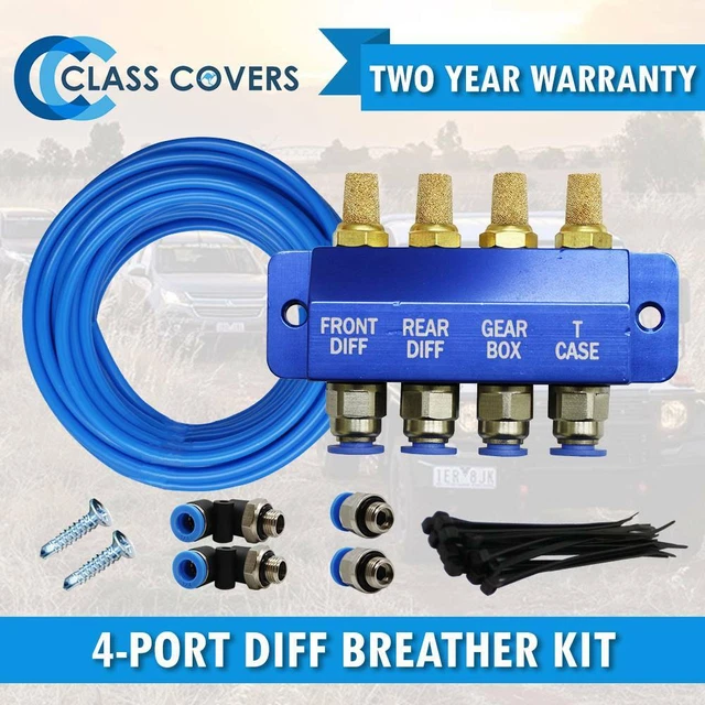DIFF BREATHER KIT 4point FOR TOYOTA HILUX N70 KUN26R KUN26 OFF ROAD 4X4 Blue EUR 39,38