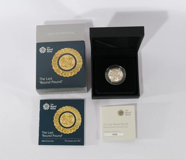 Boxed 2016 Royal Mint Silver Proof £1 Coin The Last Round Pound S18.