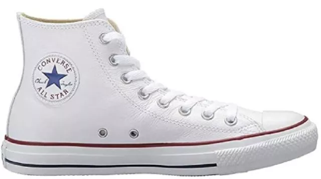 Unisex Converse Chuck Taylor All Star Classic Leather White 9 US New in Box 2