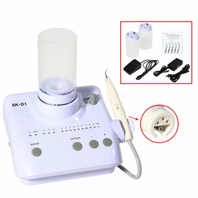 Dental Ultrasonic Piezo perio Scaler Handpiece 2 Water Bottle fit DTE SATELEC