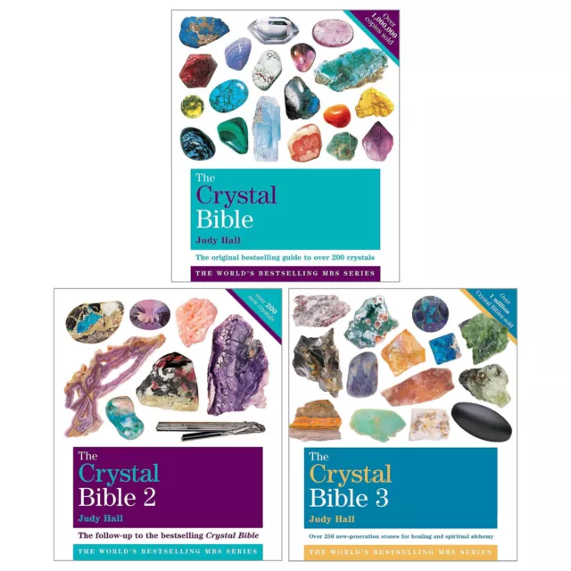 The Crystal Bible Series by Judy Hall: Volume 1-3 Books Collection Set - PB