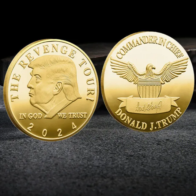 Great 2024 Donald Trump Coin EAGLE COMMANDER IN CHIEF THE REVENNGE TOUR