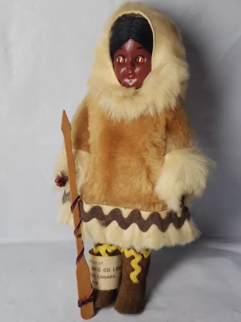 Canadian Eskimo Doll Vintage Hand Made