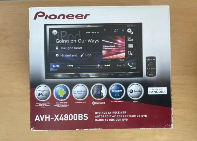 Pioneer AVH-X4800BS Bluetooth USB AM FM Stereo-7" Touch Screen Car Sound System