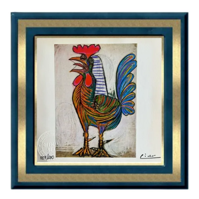 Pablo Picasso Signed Original Hand Tipped Print - The Cock, 1938