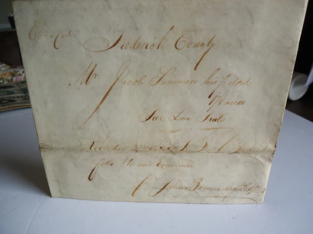 William Kilty ,Revolutionary War veteran Chancellor of Maryland 1820 Vellum Doc