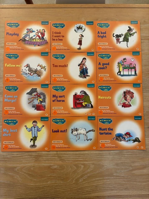 READ WRITE INC Phonics. Full Set x 12 Set 4 Orange Books. Learn to Read ...