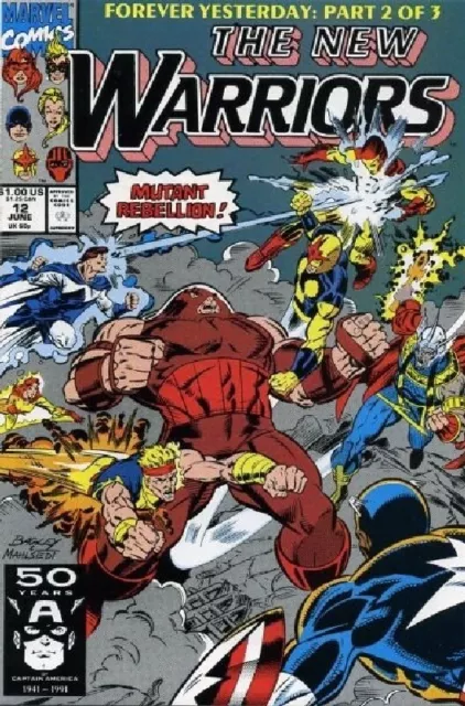 New Warriors (Vol 1) #  12 (VryFn Minus-) (VFN-) Marvel Comics AMERICAN