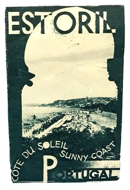 Vintage Estoril Portugal Travel Tourist Brochure Photo Images Hotels Casino