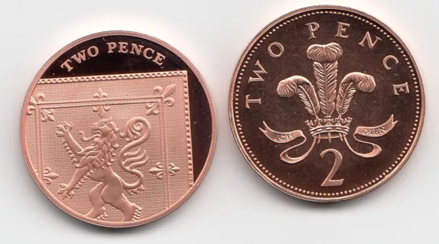 UK Two Pence Coin 2p 1999 to 2024 Choose your Year - Proof