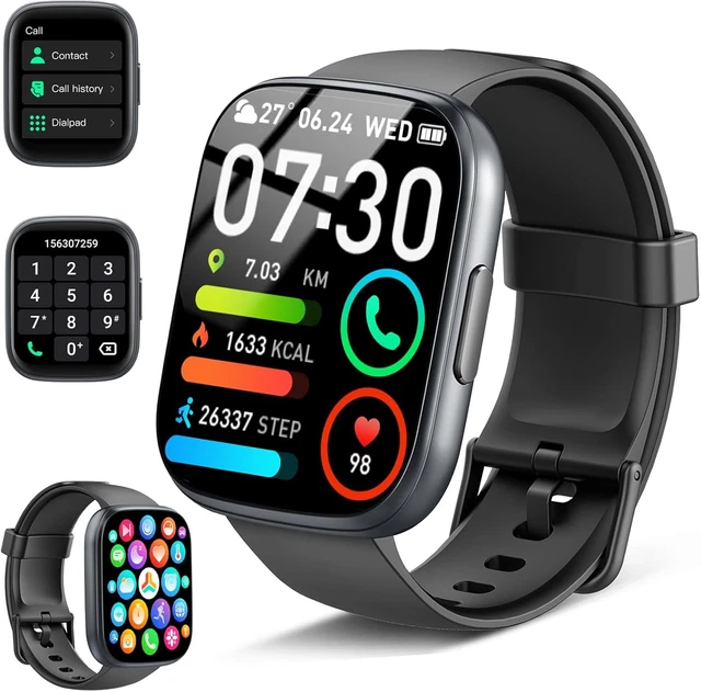 Smartwatch Uomo Donna Con 1,85 Pollici - Effettua E Rispondi Alle Chiamate - 100+ Modalità Sport